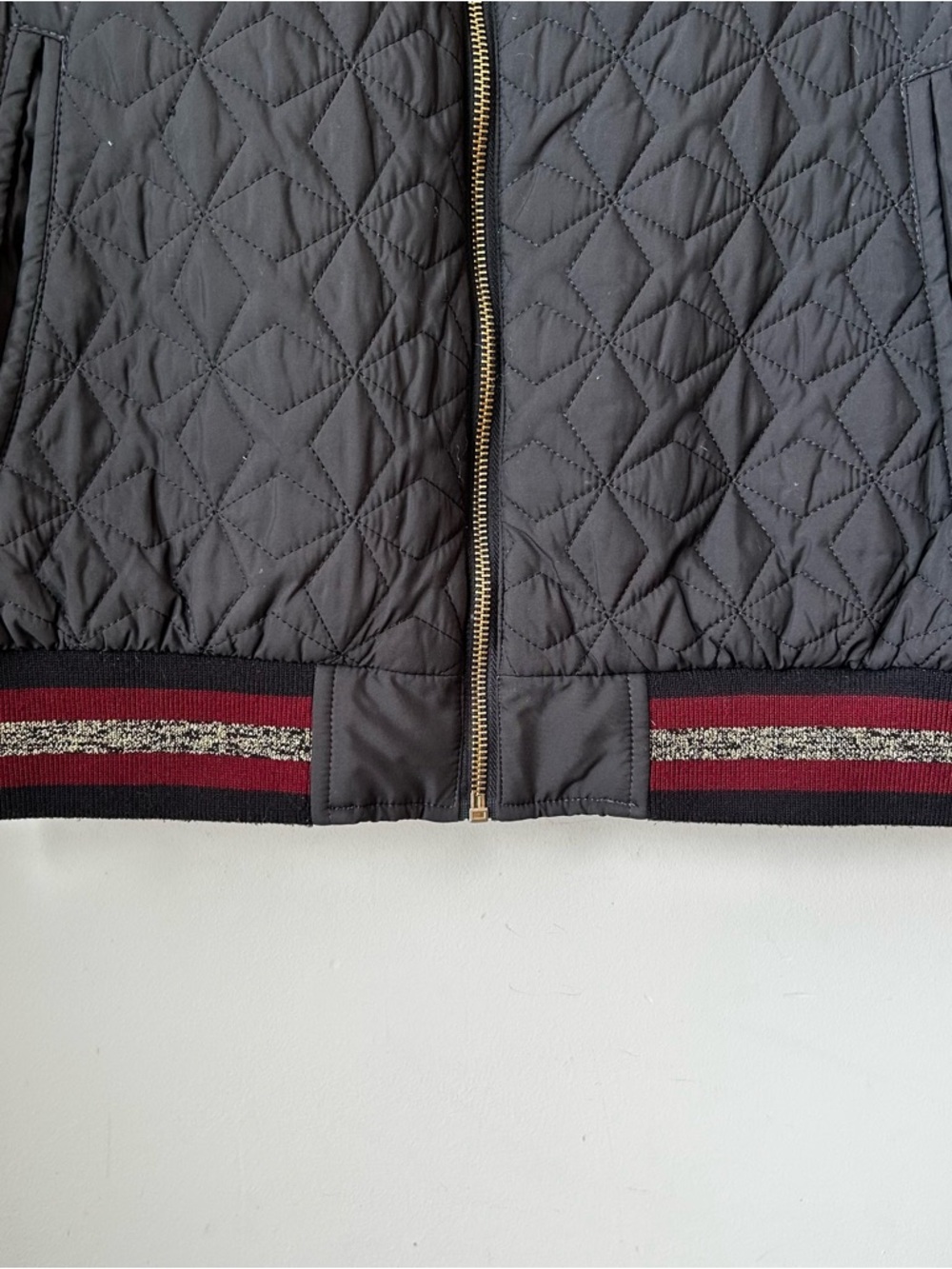 Zara Tiger Embroidered Med Bomber Jacket Souvenir Style Quilted Satin Streetwear - Picture 8 of 8